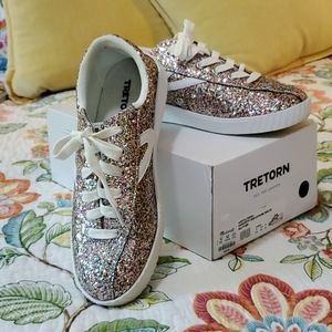 Tretorn Confetti Glitter nwb 38.5 Sneakers